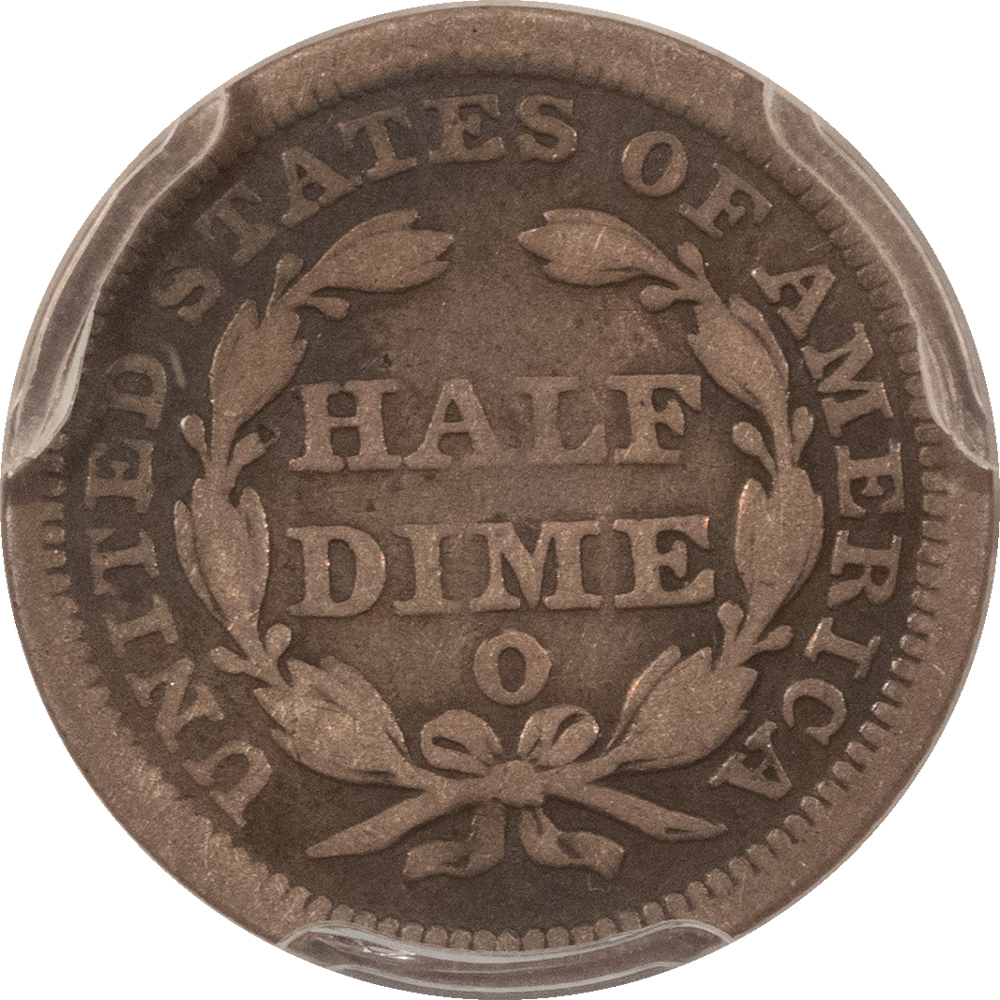 Half Dimes 1853-O NO ARROWS SEATED LIBERTY HALF DIME PCGS GENUINE VG DETAILS BENT! TOUGH! Half Dimes 1853-O NO ARROWS SEATED LIBERTY HALF DIME PCGS GENUINE VG DETAILS BENT! TOUGH!