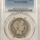 Barber Halves 1896 BARBER HALF DOLLAR – PCGS GENUINE VG DETAILS, DAMAGE!