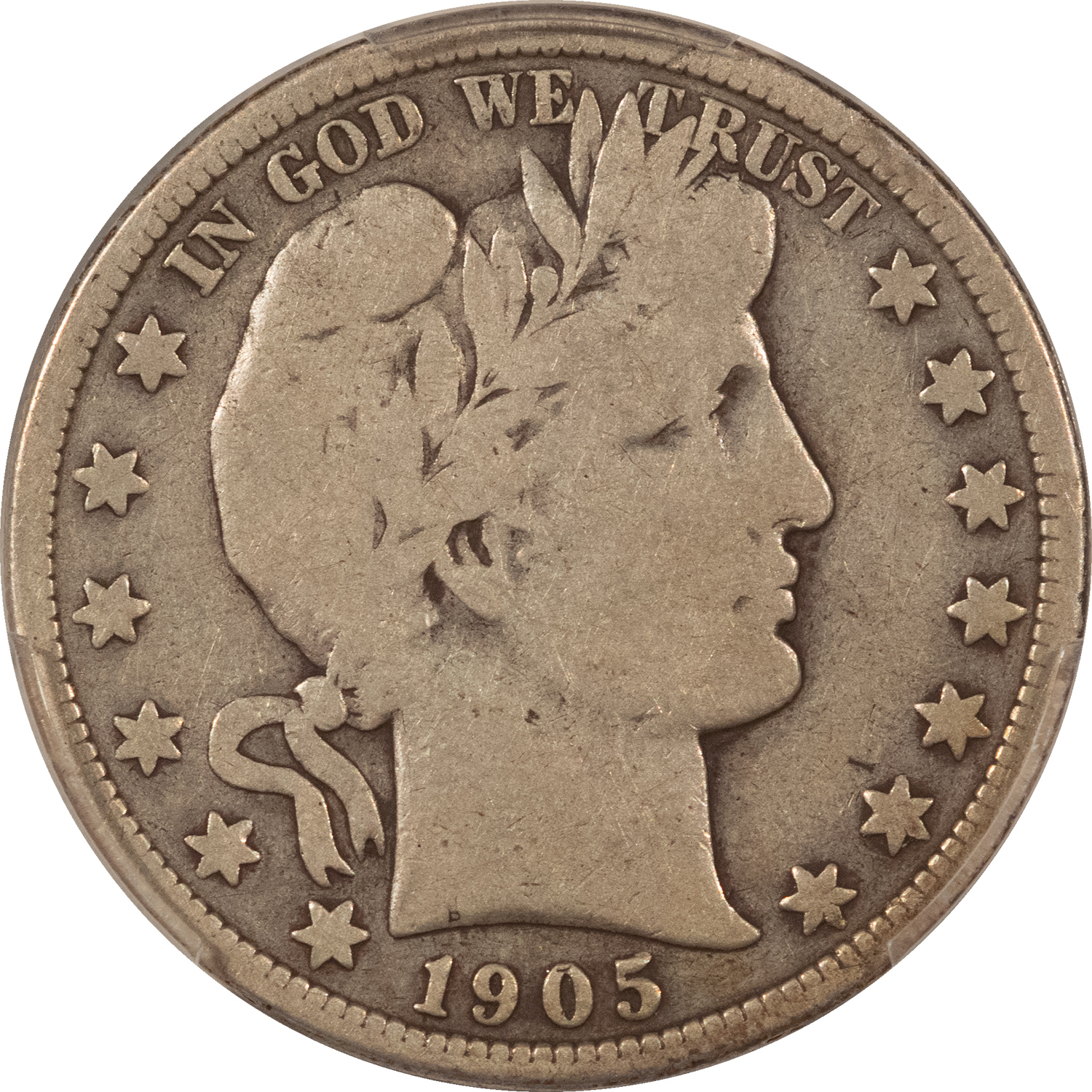Barber Halves 1905 BARBER HALF DOLLAR – PCGS VG-8 Barber Halves 1905 BARBER HALF DOLLAR – PCGS VG-8