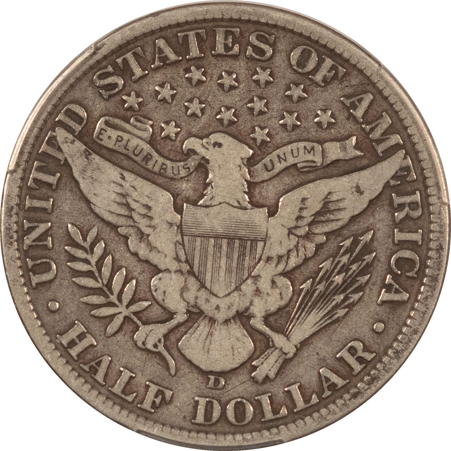 Barber Halves 1906-D BARBER HALF DOLLAR – PCGS F-15 Barber Halves 1906-D BARBER HALF DOLLAR – PCGS F-15