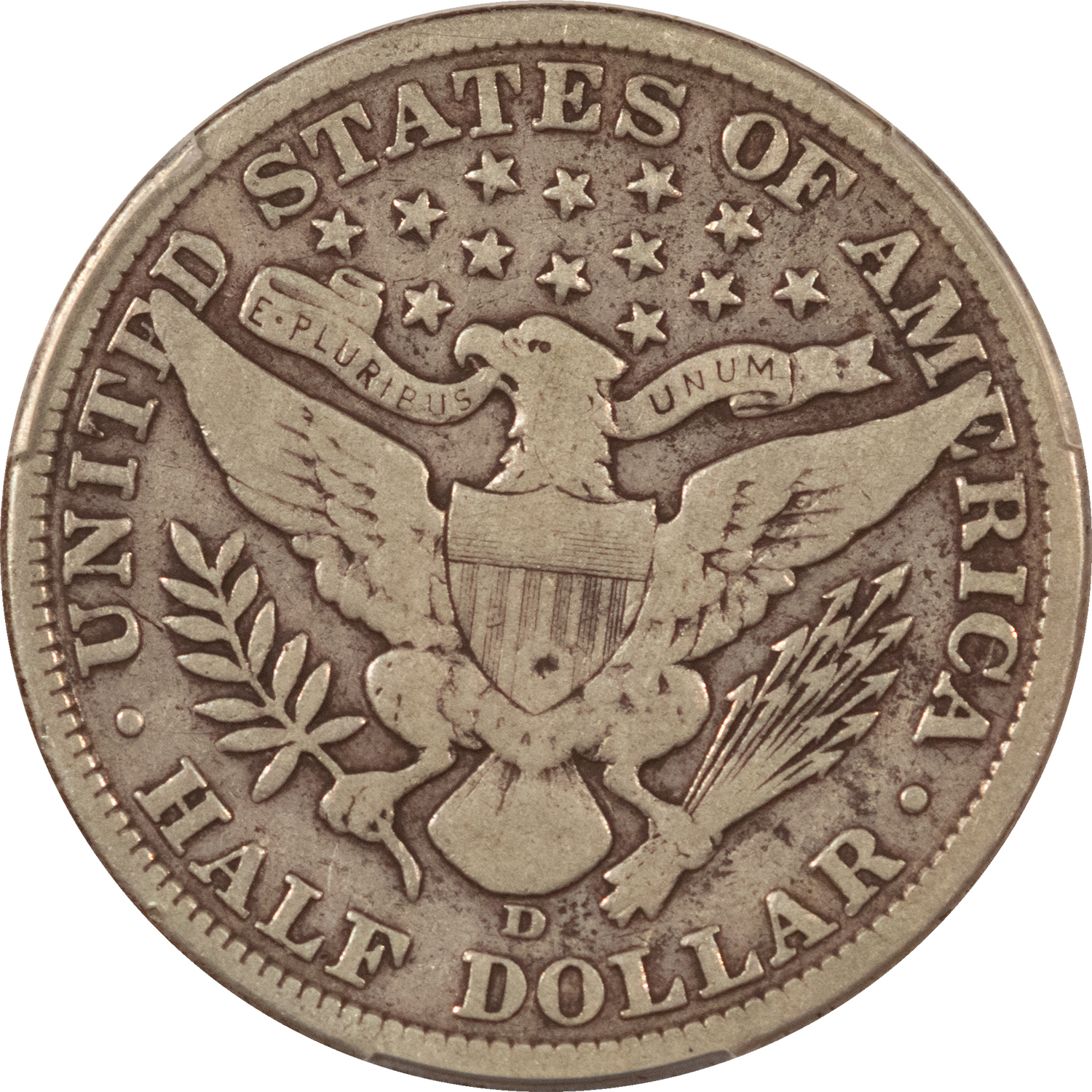 Barber Halves 1907-D BARBER HALF DOLLAR – PCGS VG-10 Barber Halves 1907-D BARBER HALF DOLLAR – PCGS VG-10