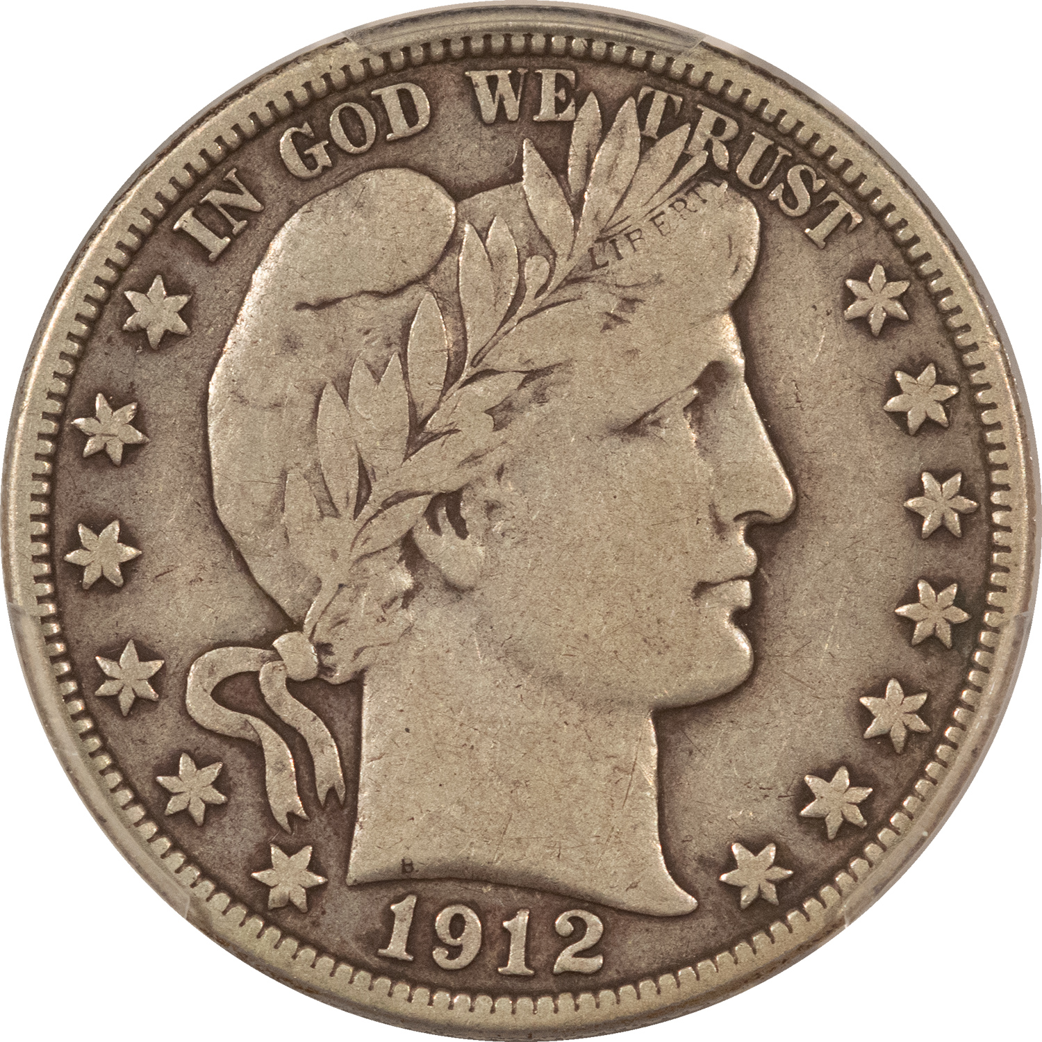Barber Halves 1912 BARBER HALF DOLLAR – PCGS F-15 Barber Halves 1912 BARBER HALF DOLLAR – PCGS F-15