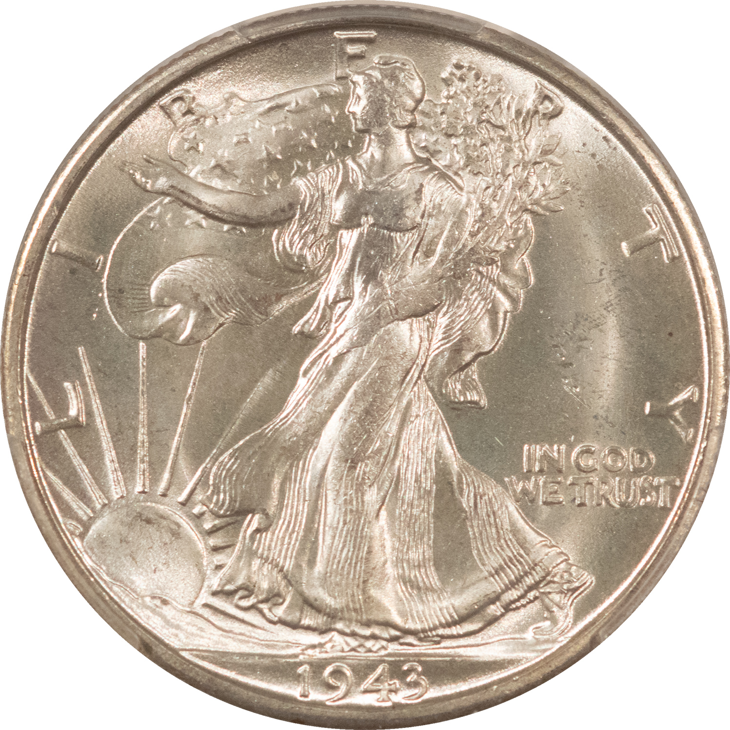 Barber Halves 1943-S WALKING LIBERTY HALF DOLLAR – PCGS MS-64 Barber Halves 1943-S WALKING LIBERTY HALF DOLLAR – PCGS MS-64