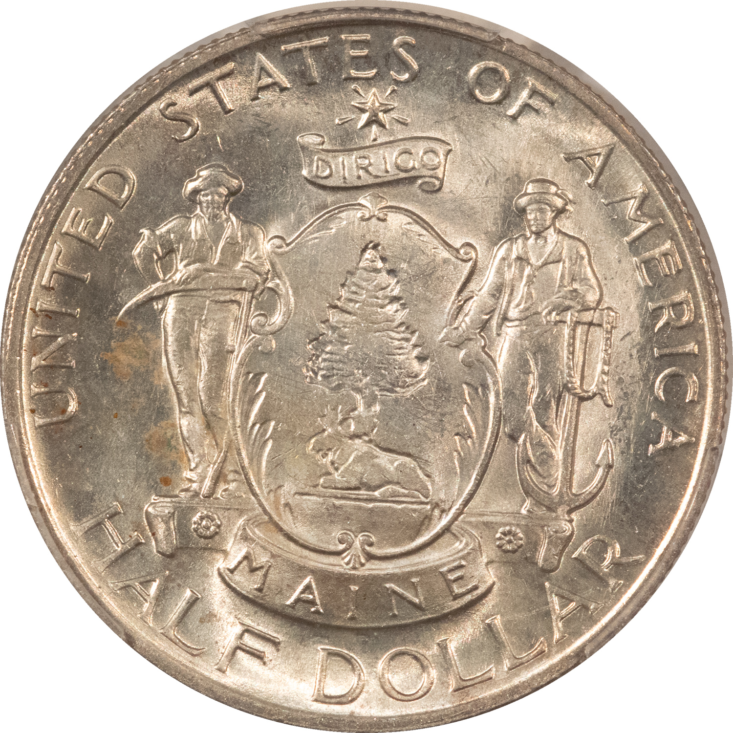 Early Commems 1920 MAINE COMMEMORATIVE HALF DOLLAR – PCGS GENUINE UNC DETAILS DAMAGE! Early Commems 1920 MAINE COMMEMORATIVE HALF DOLLAR – PCGS GENUINE UNC DETAILS DAMAGE!