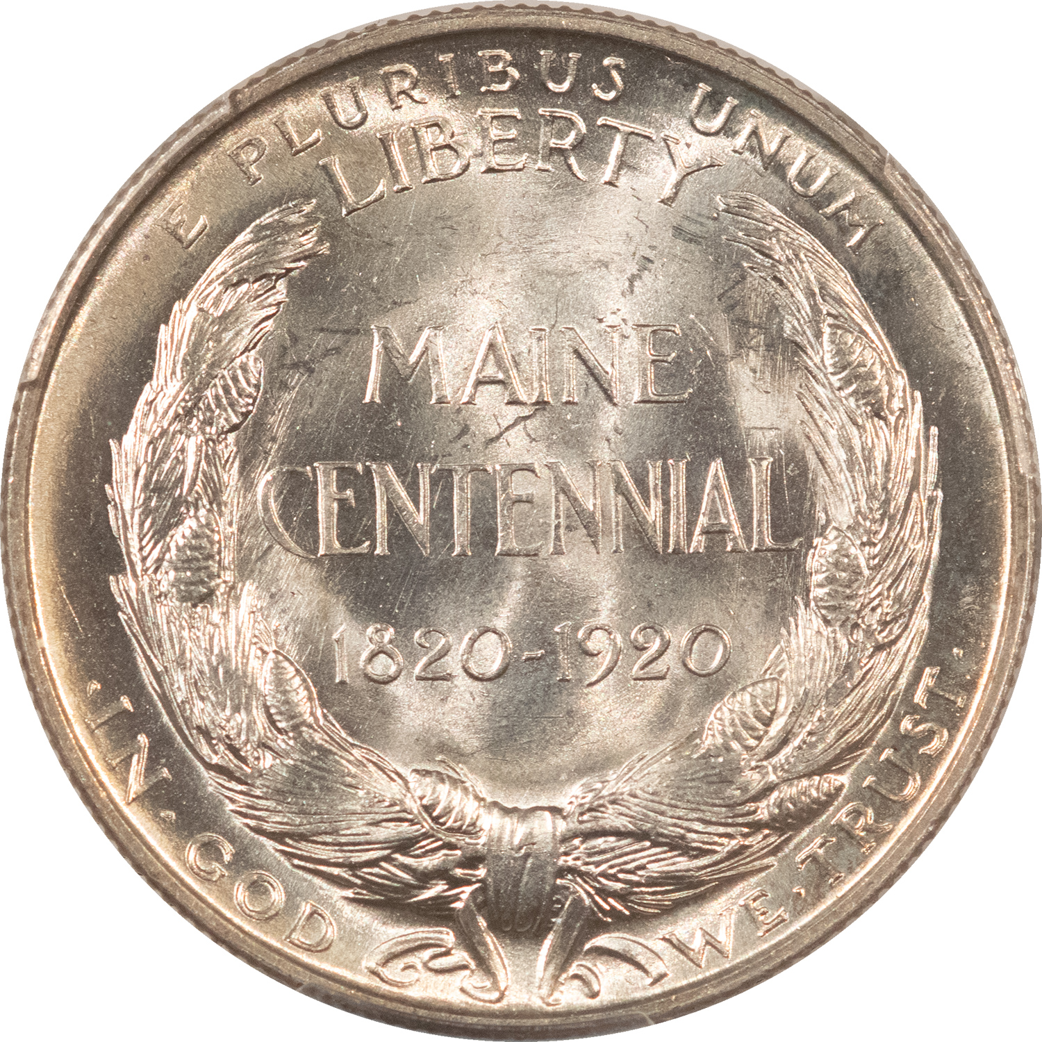 Early Commems 1920 MAINE COMMEMORATIVE HALF DOLLAR – PCGS GENUINE UNC DETAILS DAMAGE! Early Commems 1920 MAINE COMMEMORATIVE HALF DOLLAR – PCGS GENUINE UNC DETAILS DAMAGE!
