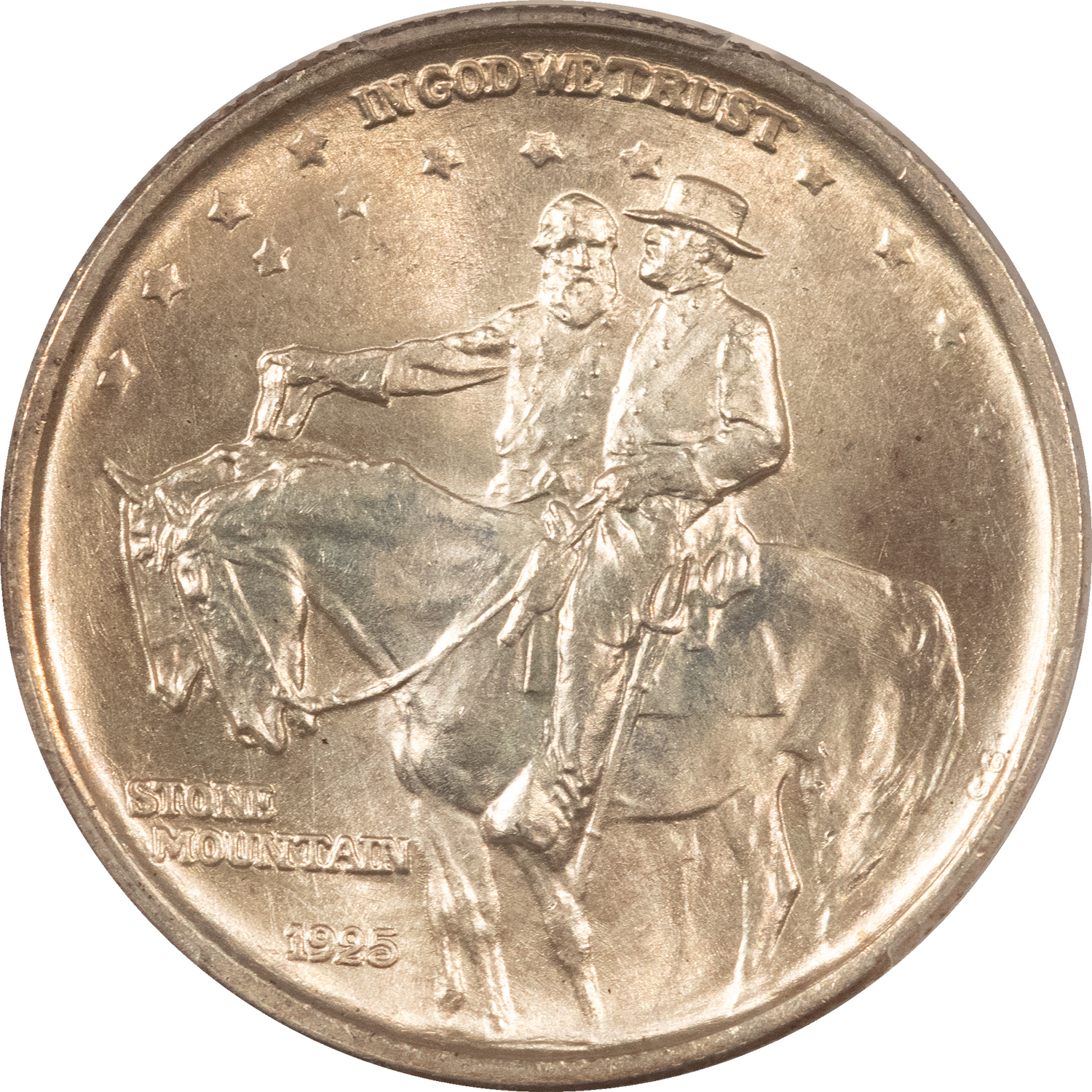 Early Commems 1925 STONE MOUNTAIN COMMEMORATIVE HALF DOLLAR – PCGS MS-65 Early Commems 1925 STONE MOUNTAIN COMMEMORATIVE HALF DOLLAR – PCGS MS-65