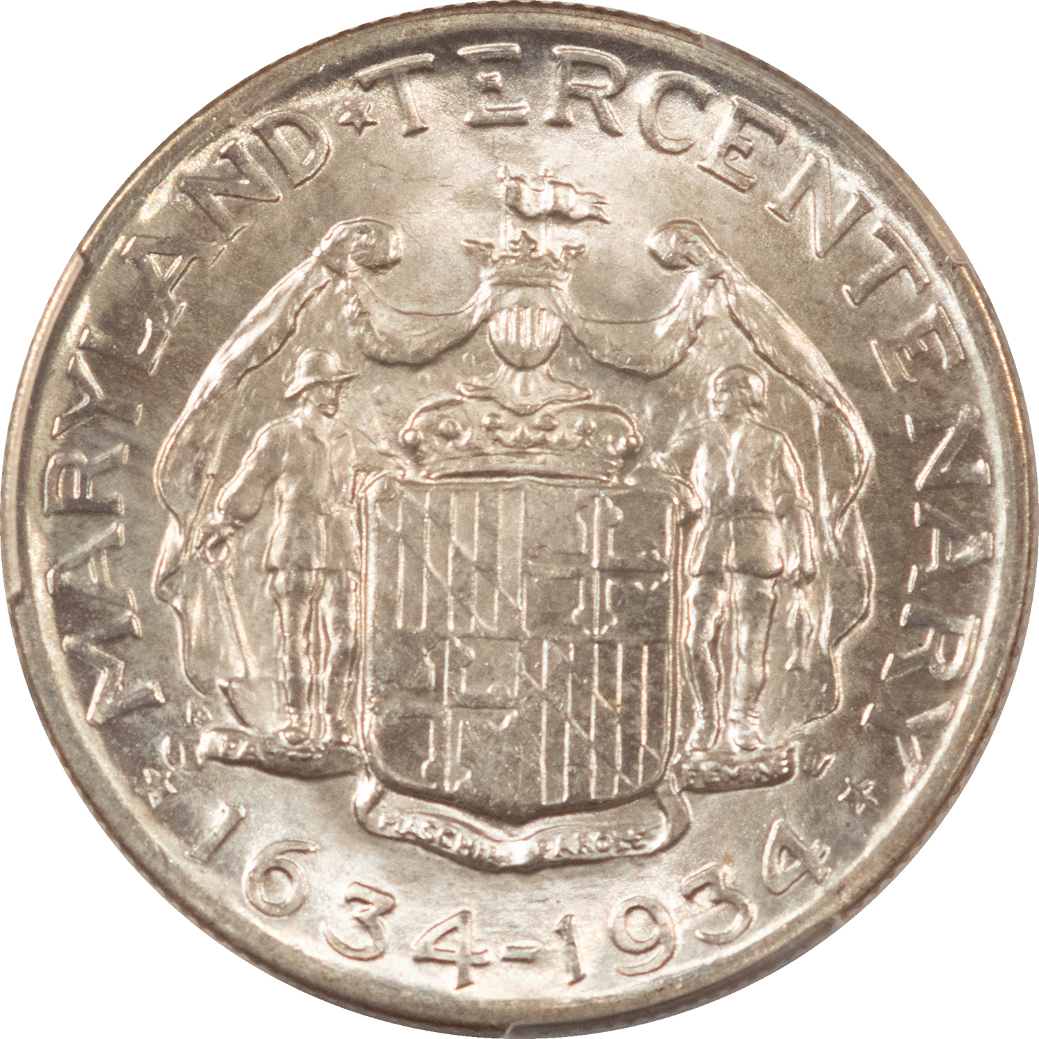 Early Commems 1934 MARYLAND COMMEMORATIVE HALF DOLLAR – PCGS MS-64 Early Commems 1934 MARYLAND COMMEMORATIVE HALF DOLLAR – PCGS MS-64