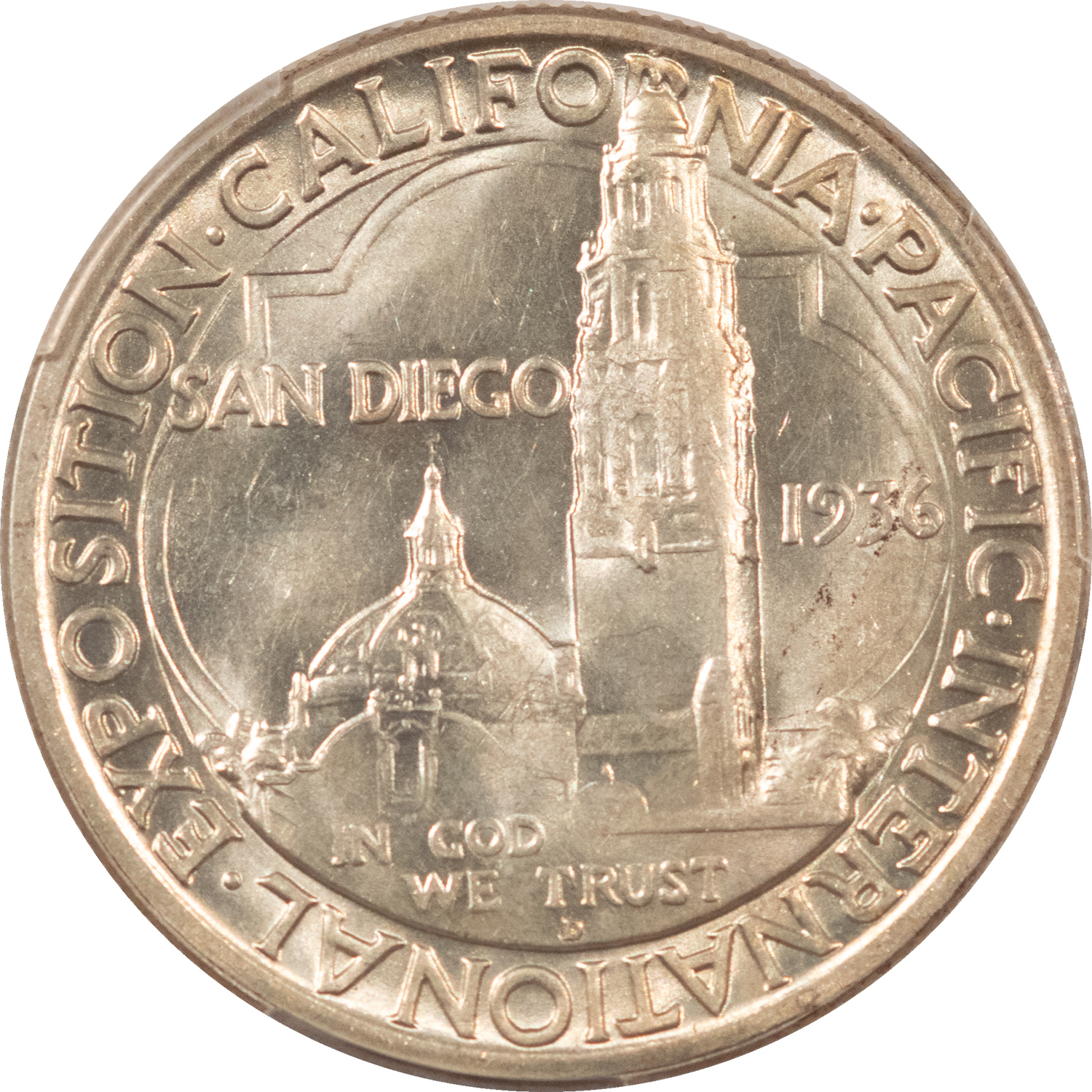 Early Commems 1936-D SAN DIEGO COMMEMORATIVE HALF DOLLAR – PCGS MS-63 Early Commems 1936-D SAN DIEGO COMMEMORATIVE HALF DOLLAR – PCGS MS-63