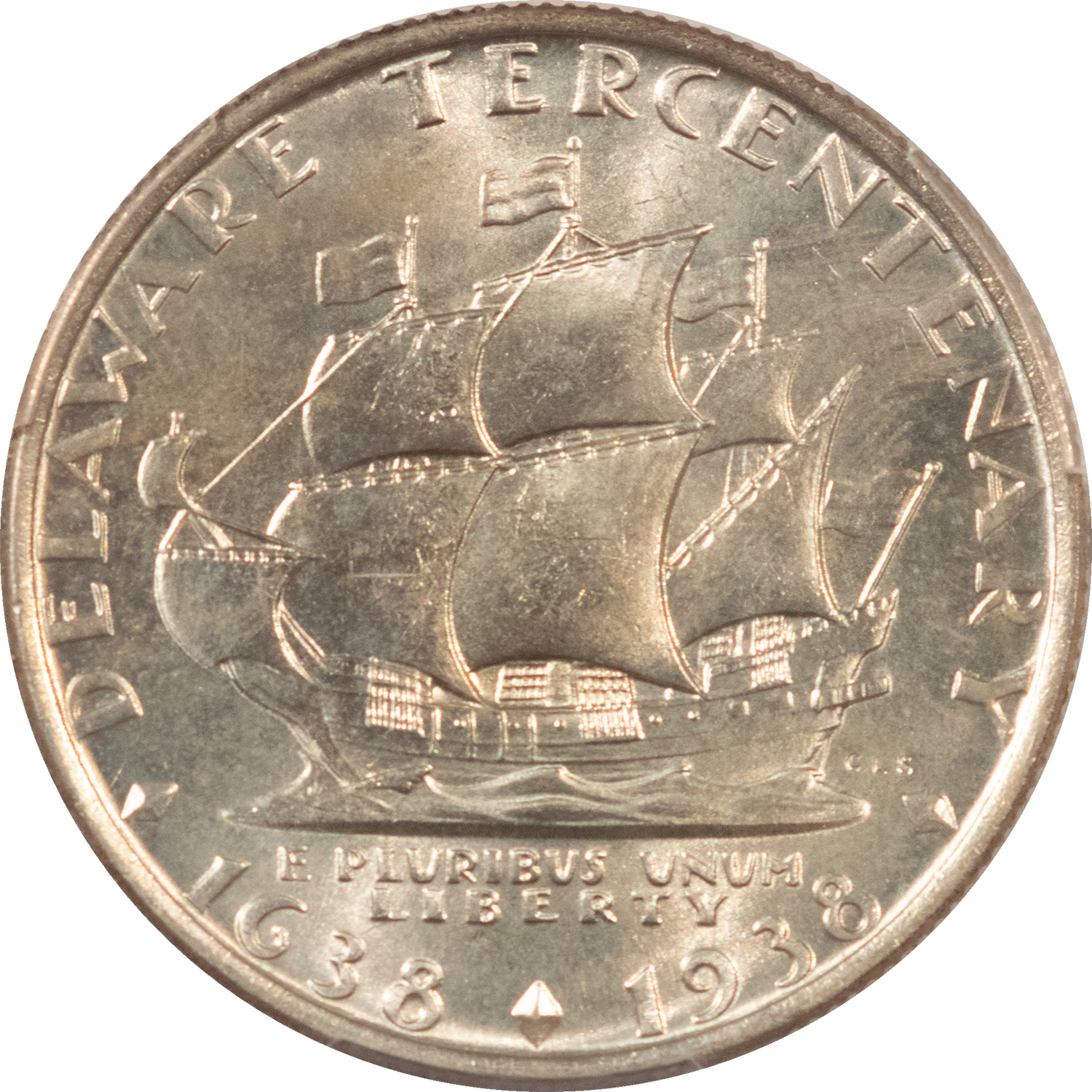 Early Commems 1936 DELAWARE COMMEMORATIVE HALF DOLLAR – PCGS MS-65 Early Commems 1936 DELAWARE COMMEMORATIVE HALF DOLLAR – PCGS MS-65