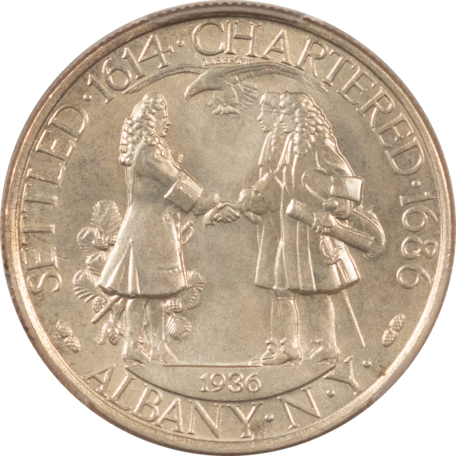 Early Commems 1936 ALBANY COMMEMORATIVE HALF DOLLAR – PCGS MS-65 Early Commems 1936 ALBANY COMMEMORATIVE HALF DOLLAR – PCGS MS-65