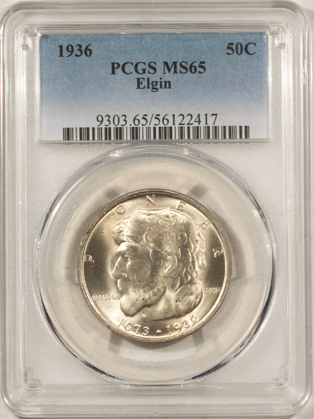 Early Commems 1936 ELGIN COMMEMORATIVE HALF DOLLAR – PCGS MS-65 Early Commems 1936 ELGIN COMMEMORATIVE HALF DOLLAR – PCGS MS-65