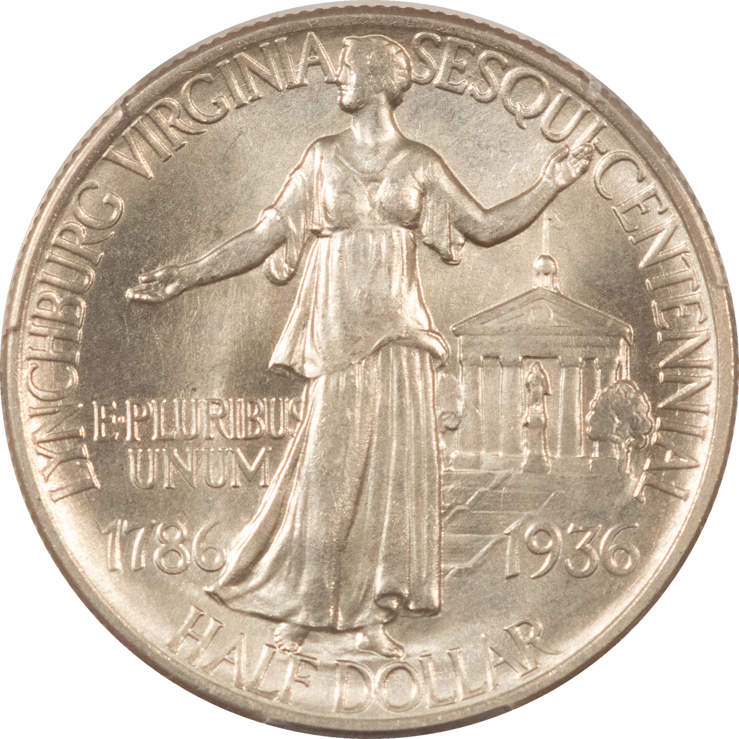 Early Commems 1936 LYNCHBURG COMMEMORATIVE HALF DOLLAR – PCGS MS-64 Early Commems 1936 LYNCHBURG COMMEMORATIVE HALF DOLLAR – PCGS MS-64