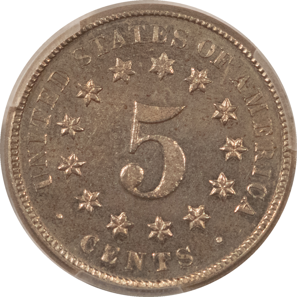 New Certified Coins 1877 PROOF SHIELD NICKEL – PCGS PR-63, CHOICE PROOF ONLY DATE & TOUGH! New Certified Coins 1877 PROOF SHIELD NICKEL – PCGS PR-63, CHOICE PROOF ONLY DATE & TOUGH!