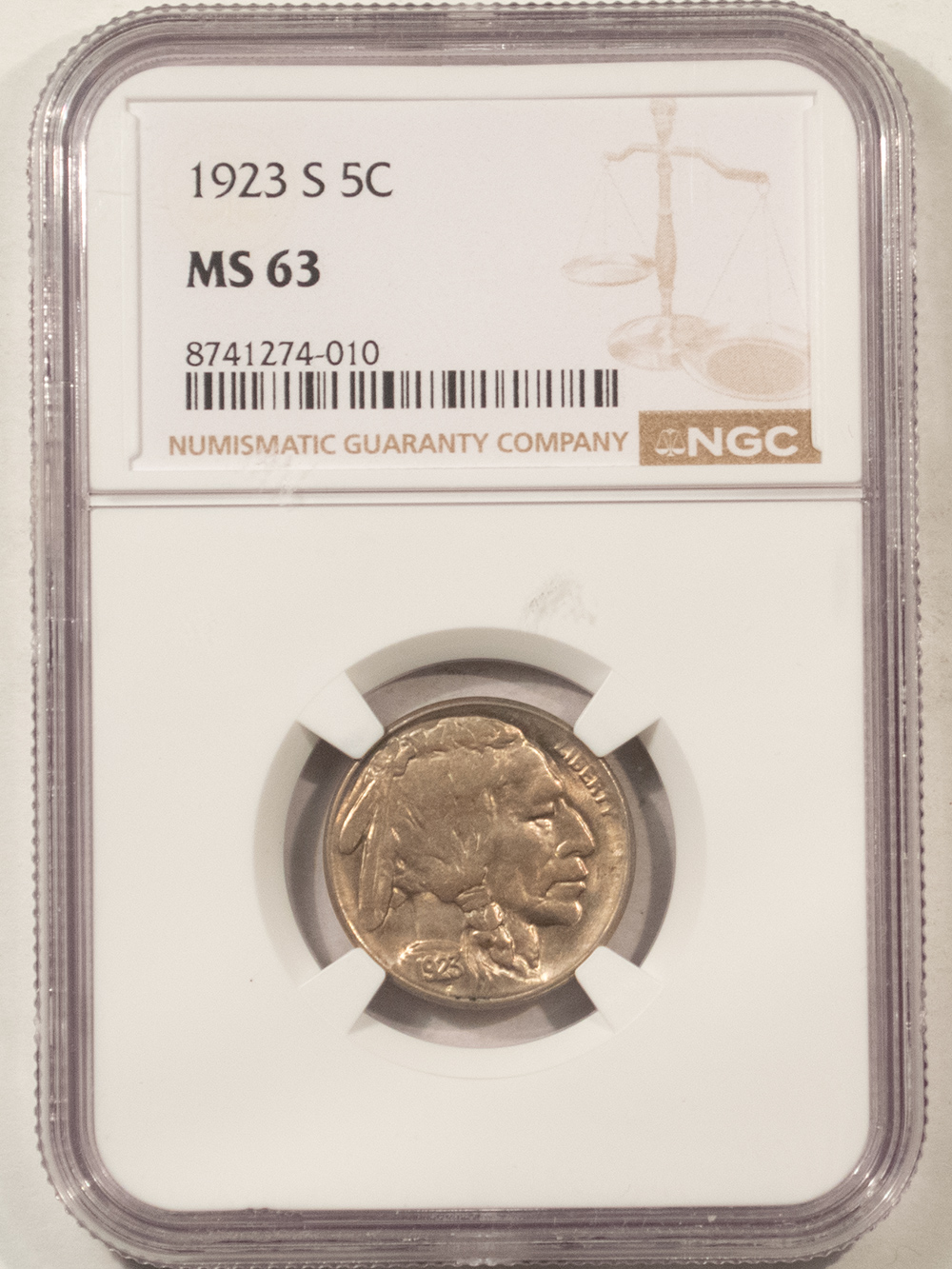 Buffalo Nickels 1923-S BUFFALO NICKEL – NGC MS-63, TOUGH! Buffalo Nickels 1923-S BUFFALO NICKEL – NGC MS-63, TOUGH!