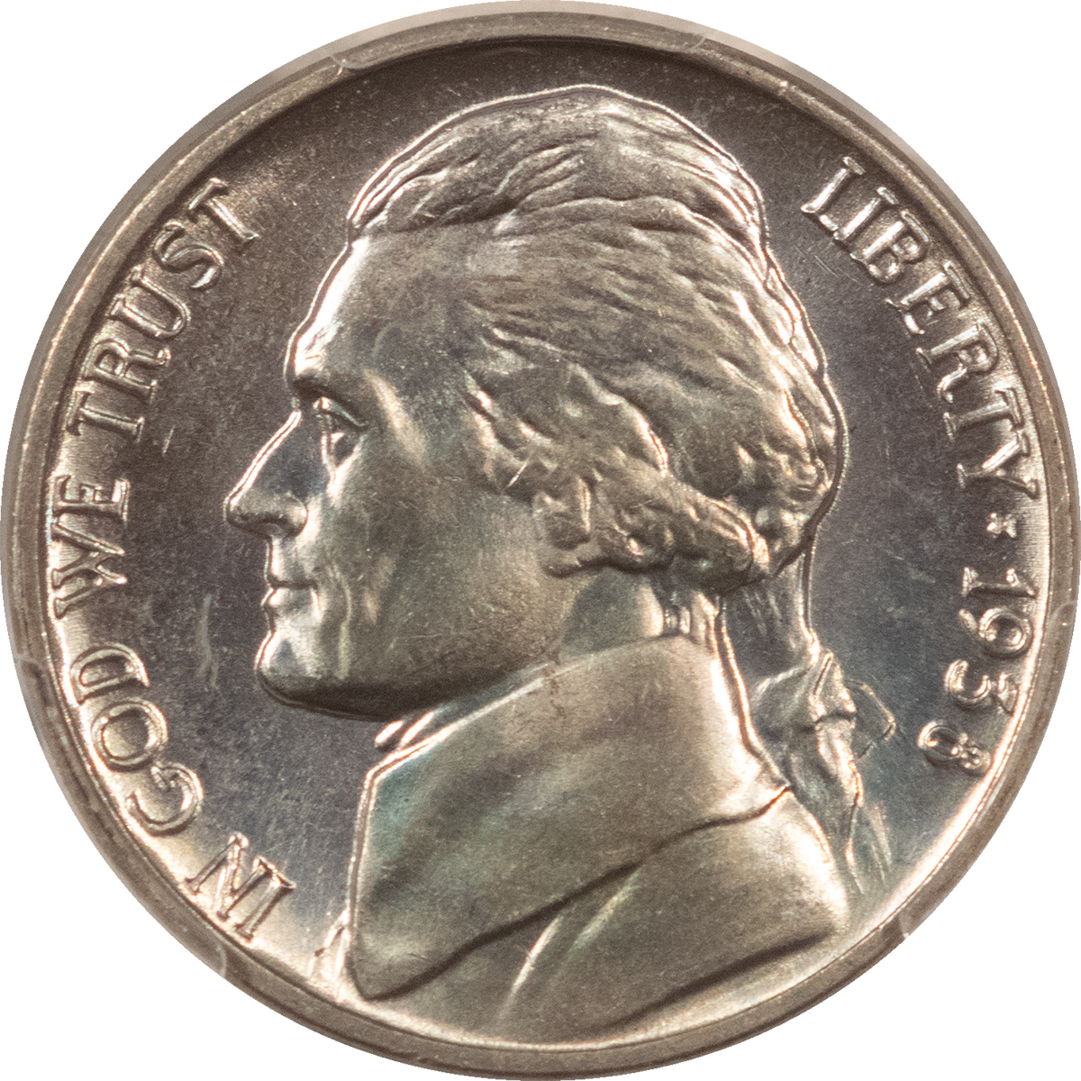 Jefferson Nickels 1938 PROOF JEFFERSON NICKEL – PCGS PR-66, PRETTY! PREMIUM QUALITY! Jefferson Nickels 1938 PROOF JEFFERSON NICKEL – PCGS PR-66, PRETTY! PREMIUM QUALITY!
