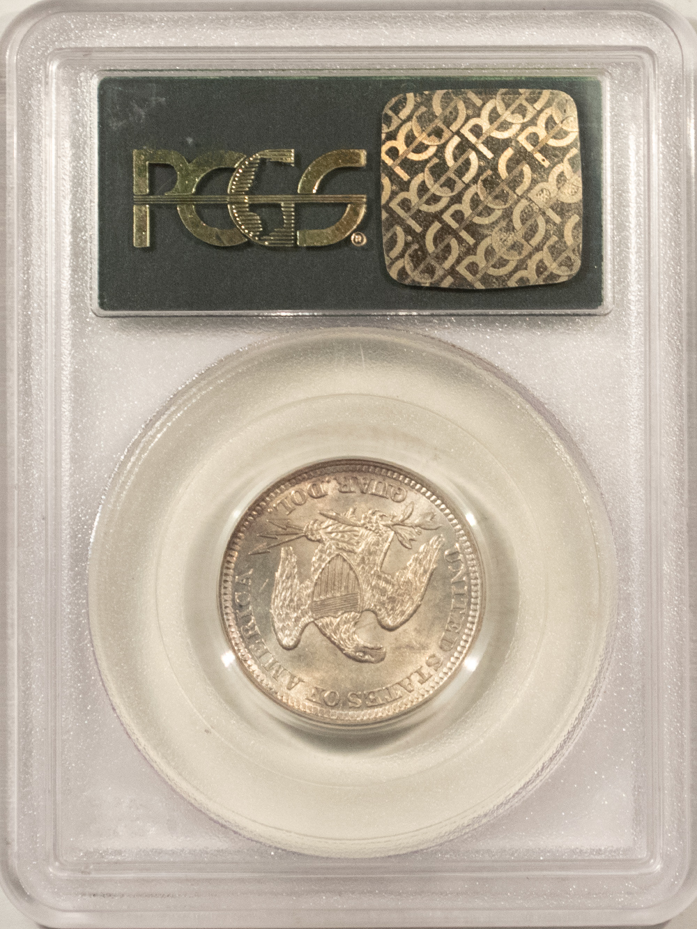 CAC Approved Coins 1861 SEATED LIBERTY QUARTER – PCGS MS-61 CAC OLD GREEN HOLDER, PQ CIVIL WAR DATE CAC Approved Coins 1861 SEATED LIBERTY QUARTER – PCGS MS-61 CAC OLD GREEN HOLDER, PQ CIVIL WAR DATE