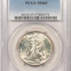 Half Dollars 1942-D WALKING LIBERTY HALF DOLLAR – PCGS MS-64, BLAST WHITE!