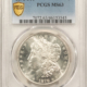 Dollars 1878 8TF $1 MORGAN DOLLAR – PCGS MS-62, BLAST WHITE! LOOKS CHOICE! FIRST MORGAN!