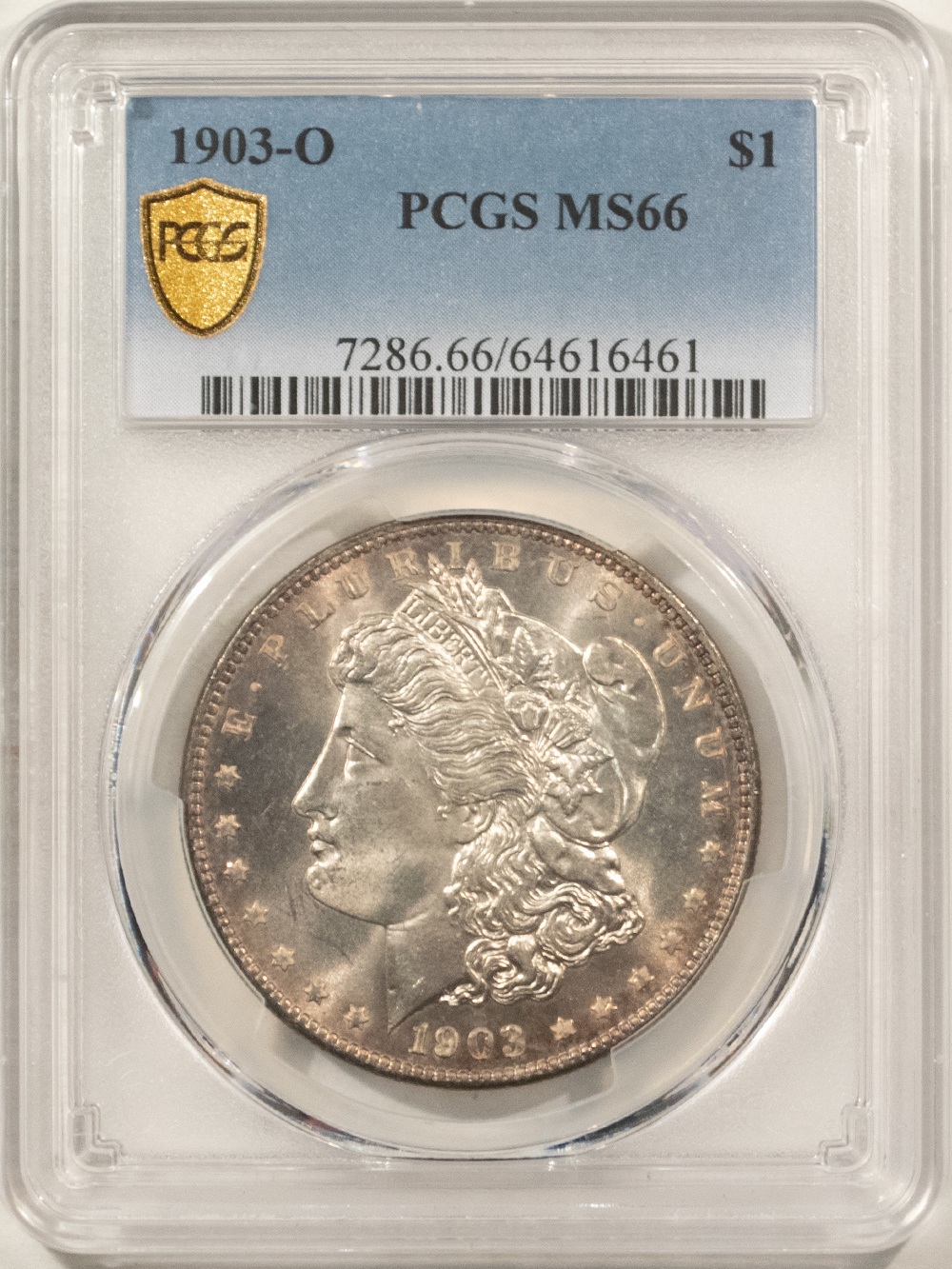 Dollars 1903-O $1 MORGAN DOLLAR – PCGS MS-66 ATTRACTIVE & POPULAR KEY-DATE! Dollars 1903-O $1 MORGAN DOLLAR – PCGS MS-66 ATTRACTIVE & POPULAR KEY-DATE!