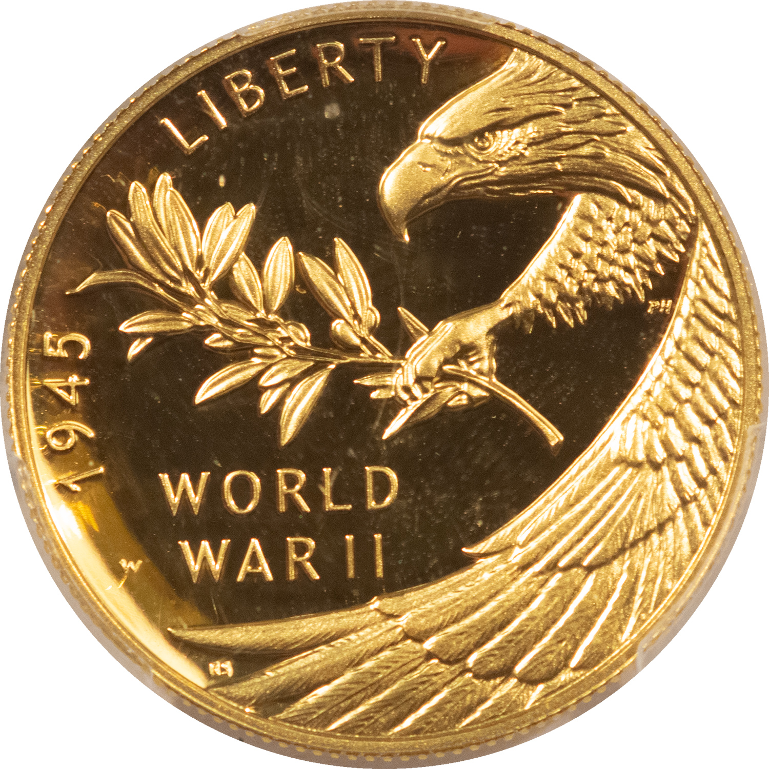 Bullion 2020-W V75 PROOF $25 GOLD END OF WORLD WAR 2 75TH ANN PCGS PR-69 DCAM FIRST DAY Bullion 2020-W V75 PROOF $25 GOLD END OF WORLD WAR 2 75TH ANN PCGS PR-69 DCAM FIRST DAY