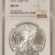 American Silver Eagles 2012 $1 AMERICAN SILVER EAGLE, 1 OZ .999 – PCGS MS-70