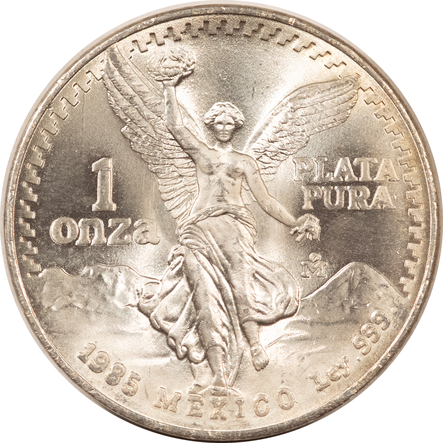 Bullion 1985 MEXICO 1 OZ .999 SILVER LIBERTAD, ONZA – GEM UNCIRCULATED! Bullion 1985 MEXICO 1 OZ .999 SILVER LIBERTAD, ONZA – GEM UNCIRCULATED!