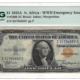 New Store Items 1934A $5 N. AFRICA WW2 EMERGENCY ISSUE FR#2307 (KA BLOCK) PMG CU 64! EMBOSSING!