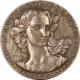 Exonumia 1959 FRANCE 5TH REPUBLIC .95 FINE SILVER SENATE MEDAL 50MM 67 GRAMS – GEM!