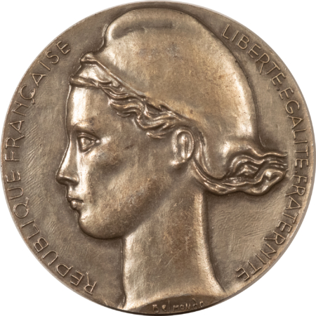 Exonumia 1962 FRANCE SENAT .95 FINE SILVER MEDAL 50MM 67.6 GRAMS – UNCIRCULATED!
