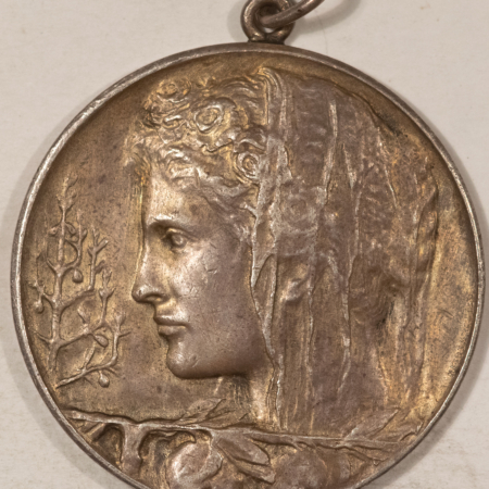 Exonumia 1925 FRANCE MARIANNE SILVER AWARD MEDAL 40MM 22 GRAMS – ATTRACTIVE!