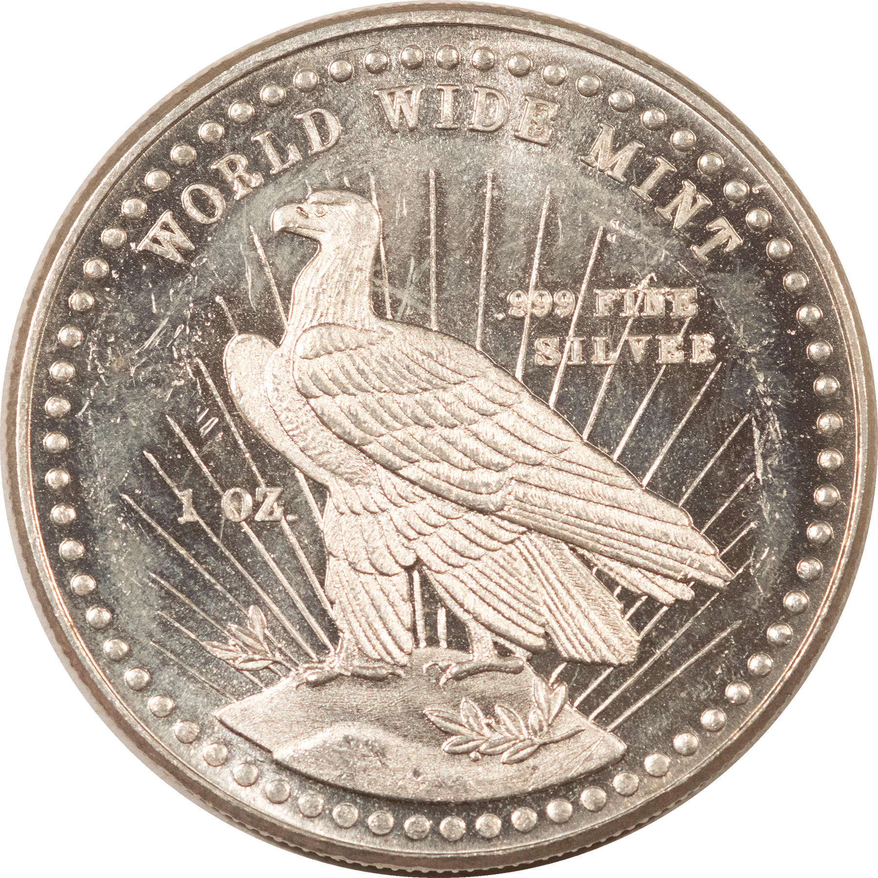 Bullion 1981 VINTAGE 1 OZ .999 SILVER AMERICAN EAGLE WORLDWIDE MINT ROUND, UNCIRCULATED! Bullion 1981 VINTAGE 1 OZ .999 SILVER AMERICAN EAGLE WORLDWIDE MINT ROUND, UNCIRCULATED!