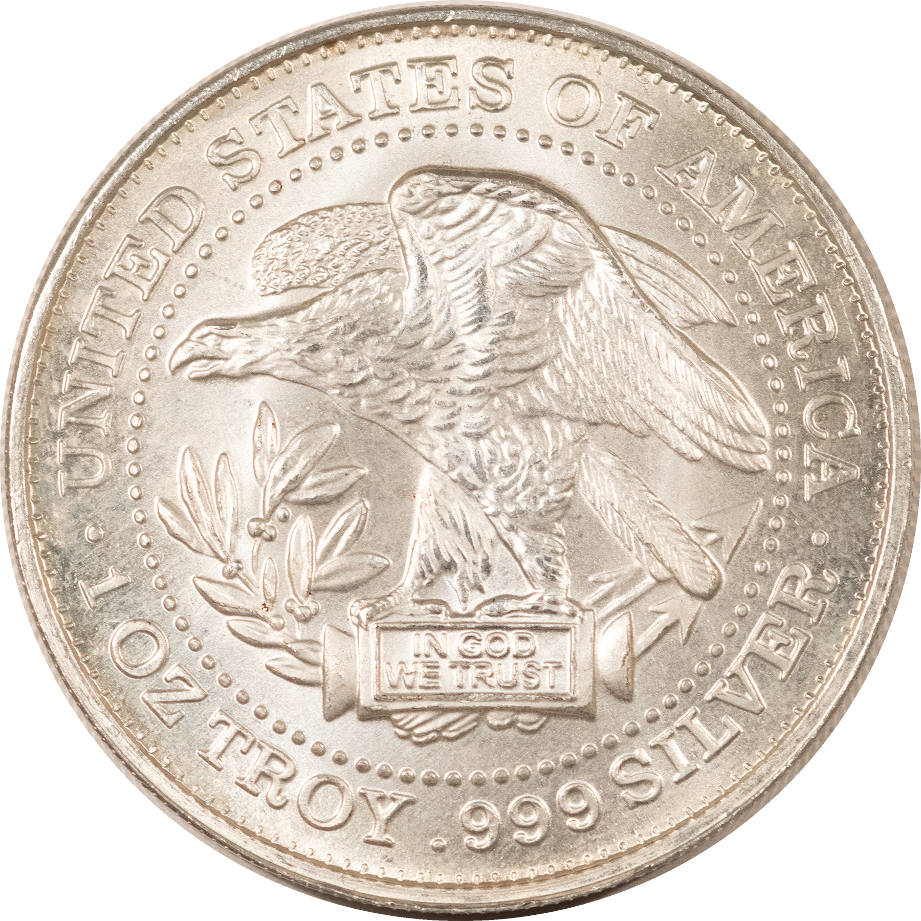 Bullion 1 OZ .999 FINE SILVER UNITED STATES OF AMERICA SILVER TRADE UNIT – GEM! Bullion 1 OZ .999 FINE SILVER UNITED STATES OF AMERICA SILVER TRADE UNIT – GEM!