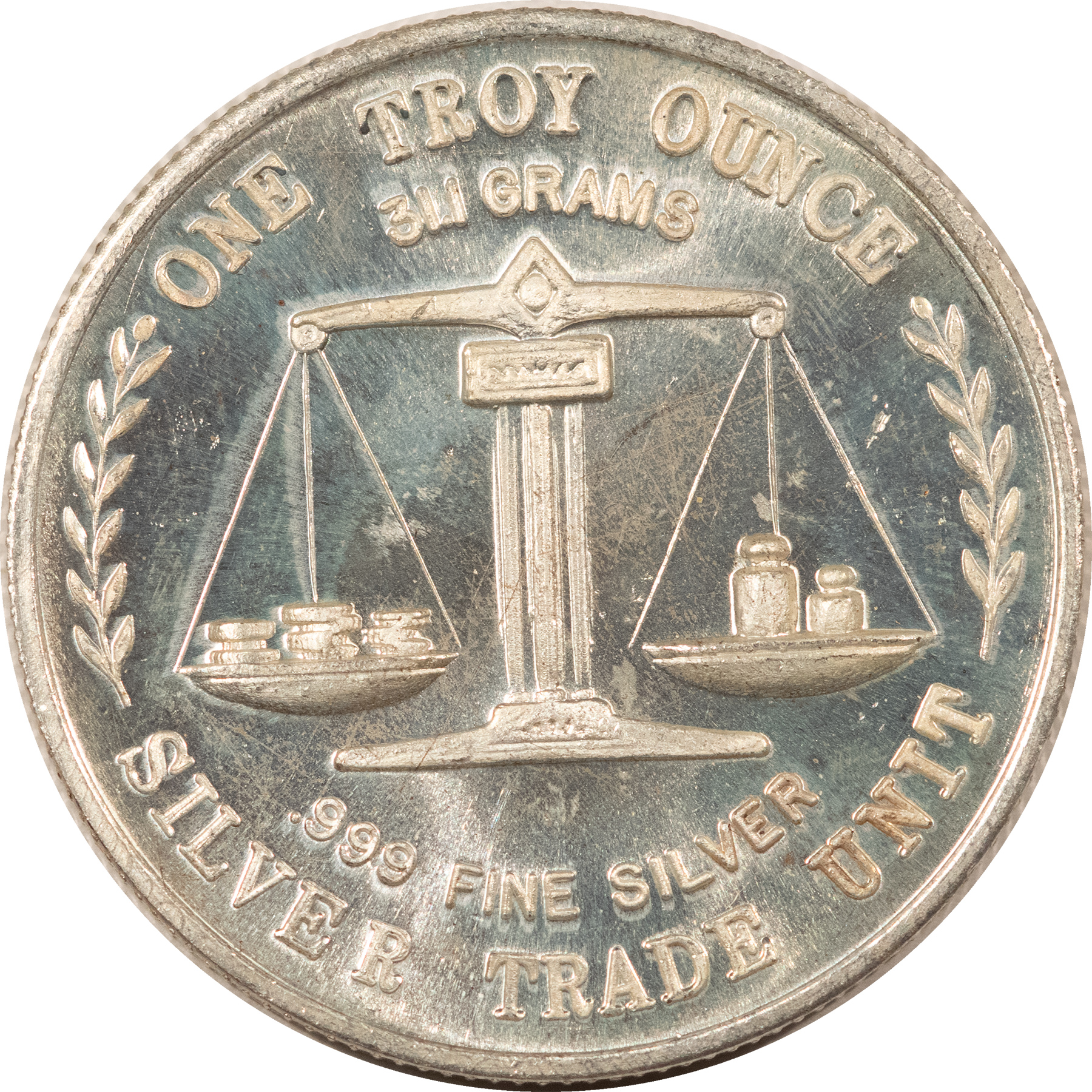 Bullion VINTAGE 1 TROY OZ .999 FINE SILVER TRADE UNIT – GEM! Bullion VINTAGE 1 TROY OZ .999 FINE SILVER TRADE UNIT – GEM!