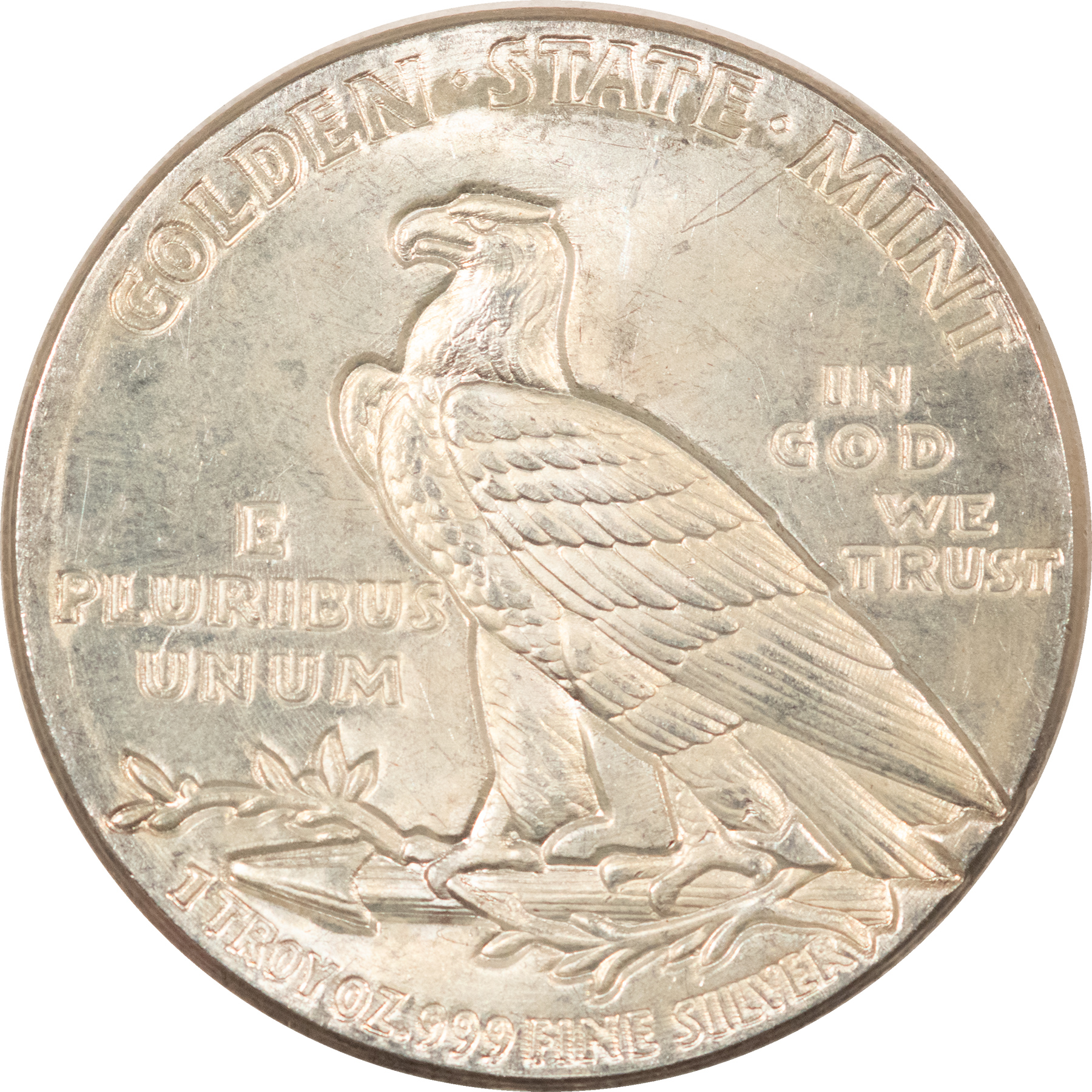 Bullion 1 OZ .999 FINE SILVER INDIAN HEAD ROUND – GEM BRILLIANT UNCIRCULATED! Bullion 1 OZ .999 FINE SILVER INDIAN HEAD ROUND – GEM BRILLIANT UNCIRCULATED!