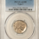 Buffalo Nickels 1935 BUFFALO NICKEL – ANACS MS-65, GEM IN OLD WHITE SOAPBOX HOLDER!