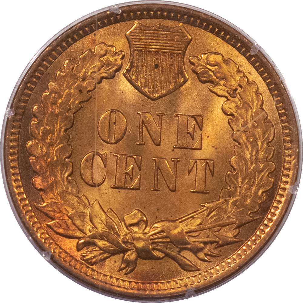Indian 1907 INDIAN CENT – PCGS MS-65 RD, RATTLER HOLDER, ORIGINAL & PREMIUM QUALITY! Indian 1907 INDIAN CENT – PCGS MS-65 RD, RATTLER HOLDER, ORIGINAL & PREMIUM QUALITY!