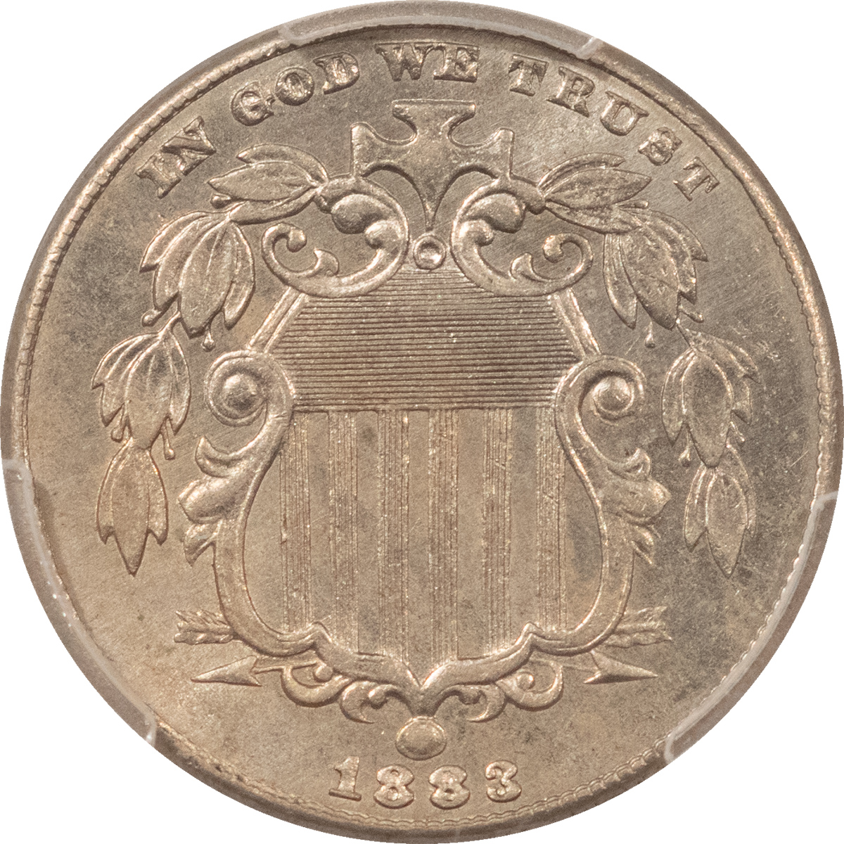 New Certified Coins 1883 SHIELD NICKEL – PCGS MS-64, NICE ORIGINAL! New Certified Coins 1883 SHIELD NICKEL – PCGS MS-64, NICE ORIGINAL!