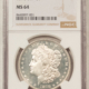 Dollars 1921 $1 MORGAN DOLLAR – PCGS MS-64, FLASHY!