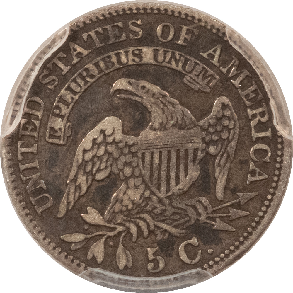 Capped Bust Half Dimes 1829 CAPPED BUST HALF DIME – PCGS GENUINE VF DETAILS, SCRATCH! Capped Bust Half Dimes 1829 CAPPED BUST HALF DIME – PCGS GENUINE VF DETAILS, SCRATCH!