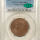 Early Halves 1837 CAPPED BUST HALF DOLLAR – PCGS MS-64, GORGEOUS BLUE PERIPHERAL TONING, WOW