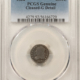 Capped Bust Half Dimes 1833 CAPPED BUST HALF DIME – PCGS GENUINE VF DETAILS, CORROSION REMOVED! Capped Bust Half Dimes 1833 CAPPED BUST HALF DIME – PCGS GENUINE VF DETAILS, CORROSION REMOVED!