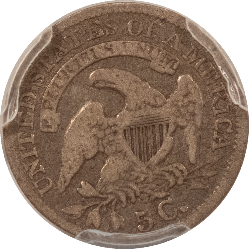 Capped Bust Half Dimes 1835 CAPPED BUST HALF DIME SMALL DATE LARGE 5C – PCGS GENUINE G DETAILS, DAMAGE! Capped Bust Half Dimes 1835 CAPPED BUST HALF DIME SMALL DATE LARGE 5C – PCGS GENUINE G DETAILS, DAMAGE!