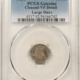Half Dimes 1839 SEATED LIBERTY HALF DIME NO DRAPERY – PCGS GENUINE VF DETAILS, SCRATCH!