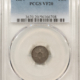 New Certified Coins 1855 THREE CENT SILVER – PCGS VF-30, SCARCE! UNDERRATED!