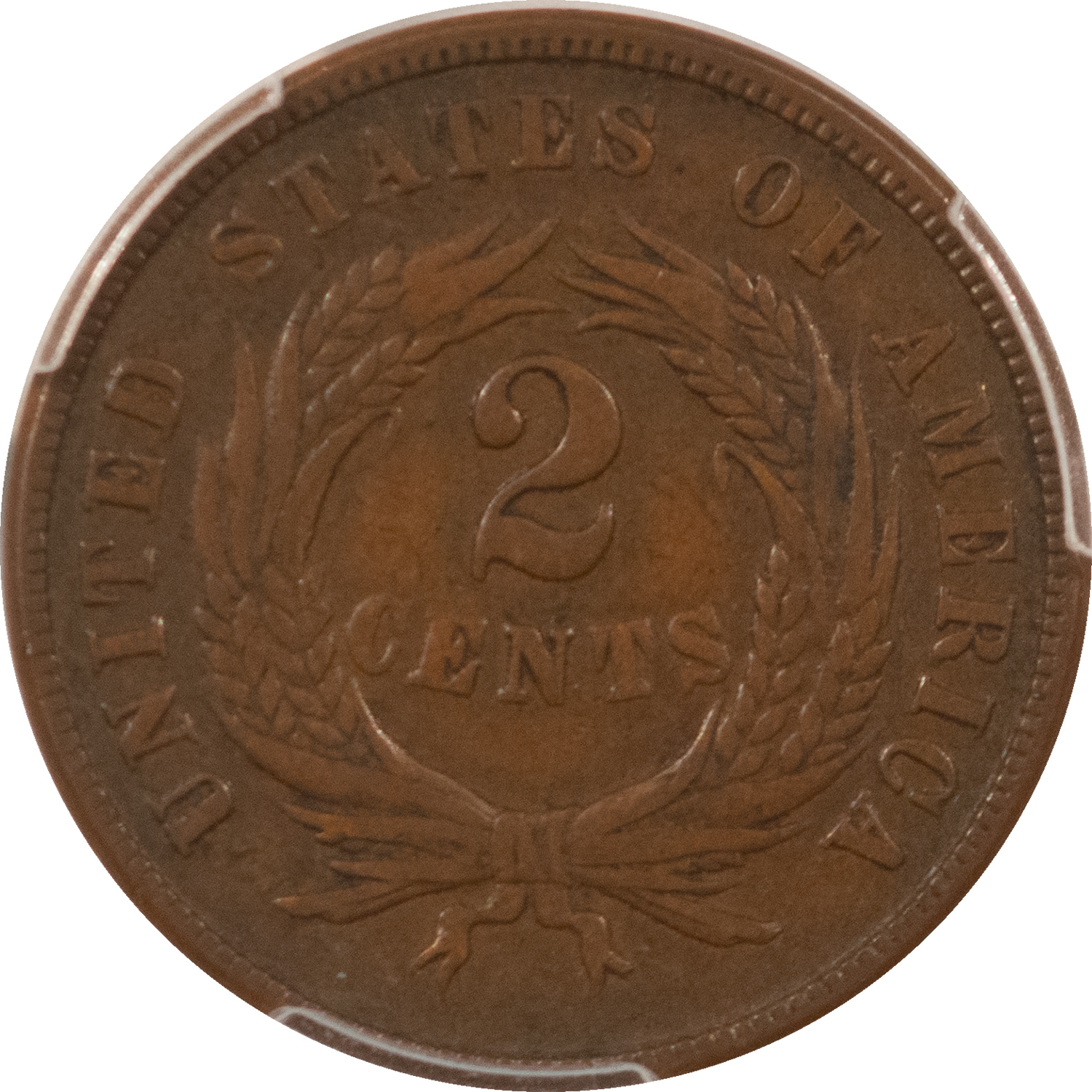 New Certified Coins 1868 TWO CENT PIECE – PCGS VF-35 BN New Certified Coins 1868 TWO CENT PIECE – PCGS VF-35 BN