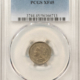 On Sale 1862/1 THREE CENT SILVER PCGS GENUINE UNC DETAILS CLEANED, GREAT LOOK MINOR WIPE