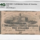 Confederate Notes 1863 $1 CONFEDERATE STATES OF AMERICA, T-62, PMG VF-30; GOOD LOOKING NOTE!