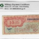 Military Payment Certificates SERIES 471 5c MPC MILITARY PAYMENT CERTIFICATE S811-1, 1ST PRINTING, PMG VF-30!