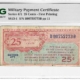 Military Payment Certificates SERIES 471 10c MPC MILITARY PAYMENT CERTIFICATE S812-1, 1ST PRINTING, PMG VF-25!