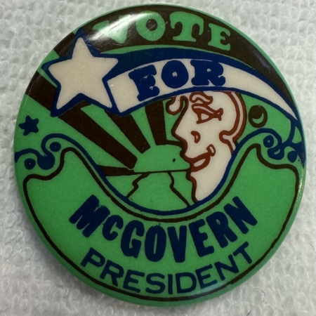 Other Collectibles 1972 GEORGE MCGOVERN CLASSIC PETER MAX 1 1/2″ GRAPHIC CELLO CAMPAIGN BUTTON-MINT
